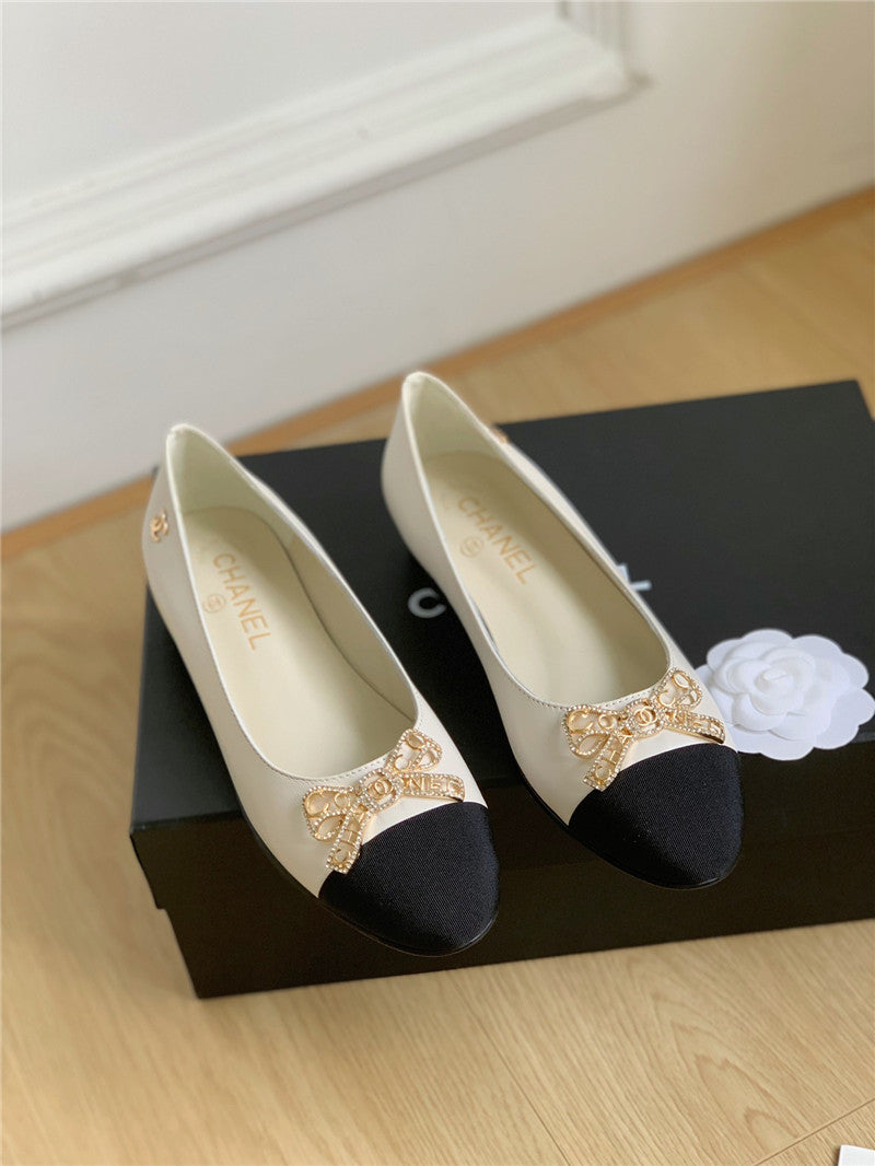 High Quality Luxury Chanel Double C Butterfly Diamond Buckle Shoes – Style 54790 product detail