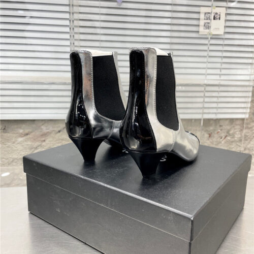 High Quality Luxury Chanel Classic Double C Small Square Toe Chunky Heel Boots – Style 32998 product detail