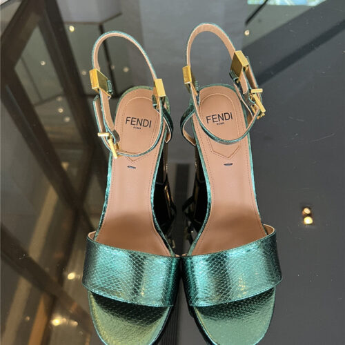 High Quality Luxury Fendi Delfina Round Toe Sandals product detail
