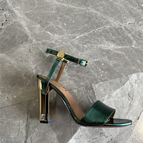 High Quality Luxury Fendi Delfina Round Toe Sandals product detail