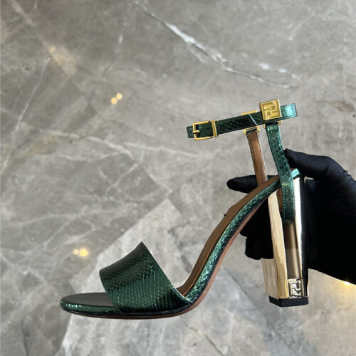 High Quality Luxury Fendi Delfina Round Toe Sandals product detail
