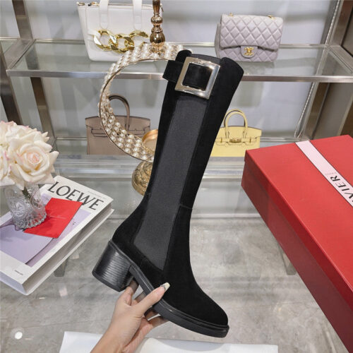 High Quality Luxury Roger Vivier Classic Buckle Boots – Style 36660 product detail