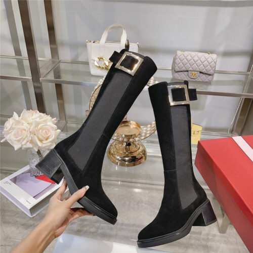 High Quality Luxury Roger Vivier Classic Buckle Boots – Style 36660 product detail