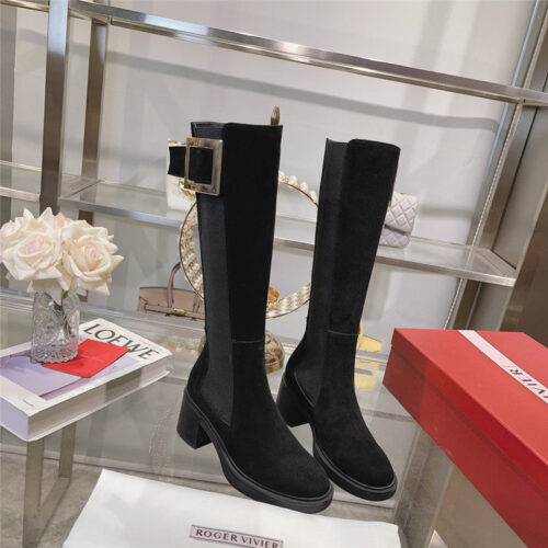 High Quality Luxury Roger Vivier Classic Buckle Boots – Style 36660