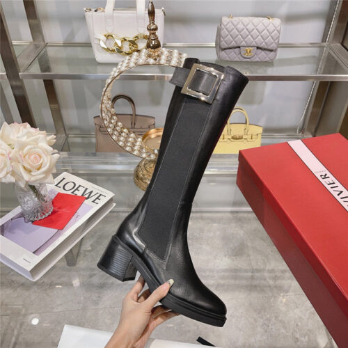 High Quality Luxury Roger Vivier Classic Buckle Boots – Style 69428 product detail