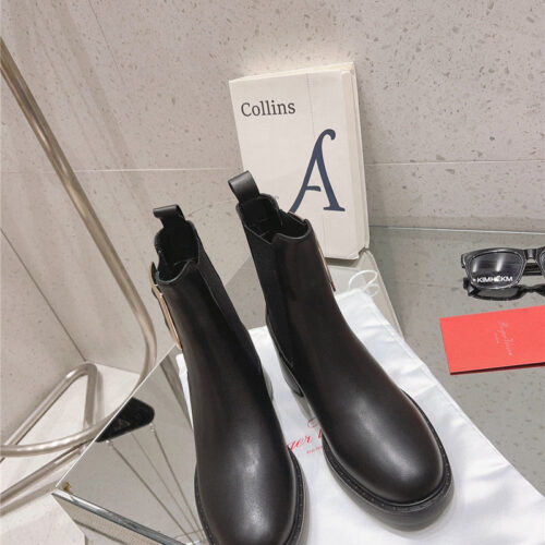 High Quality Luxury Roger Vivier Square Buckle Ankle Boots product detail