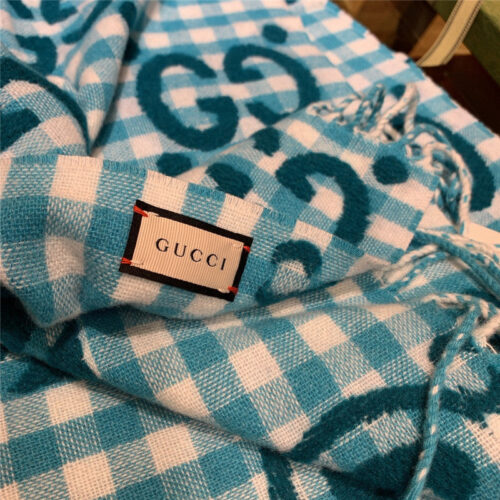 High Quality Luxury Gucci Double G Jacquard Wool Scarf – Style 26067 product detail
