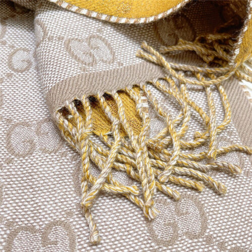 High Quality Luxury Gucci Double G Jacquard Wool Scarf product detail