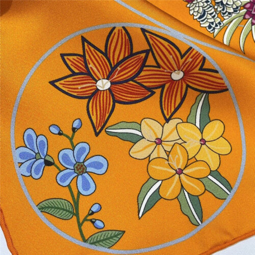 High Quality Luxury Hermes “Flower Map” 90 Cm Scarf – Style 26271 product detail