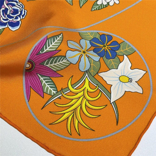 High Quality Luxury Hermes “Flower Map” 90 Cm Scarf – Style 26271 product detail