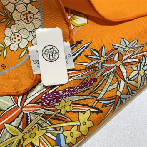 High Quality Luxury Hermes “Flower Map” 90 Cm Scarf – Style 26271 product detail