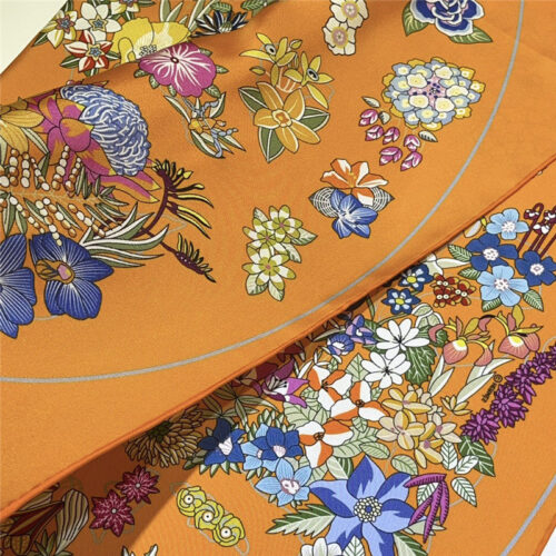 High Quality Luxury Hermes “Flower Map” 90 Cm Scarf – Style 26271 product detail