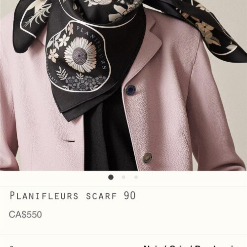 High Quality Luxury Hermes “Flower Map” 90 Cm Scarf product detail