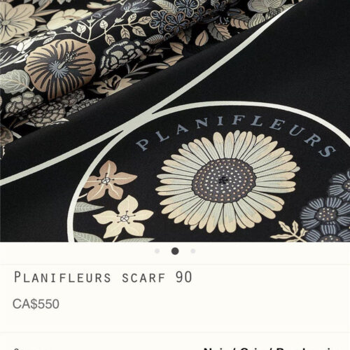 High Quality Luxury Hermes “Flower Map” 90 Cm Scarf product detail