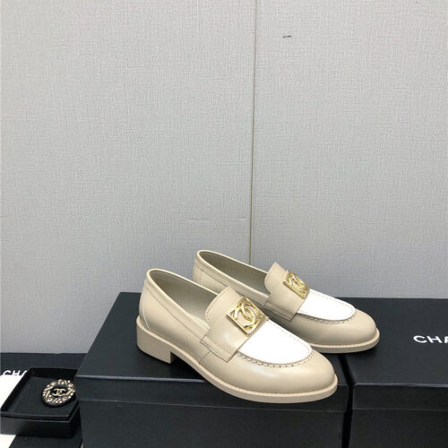 High Quality Luxury Chanel Chunky Heel Round Toe Shoes