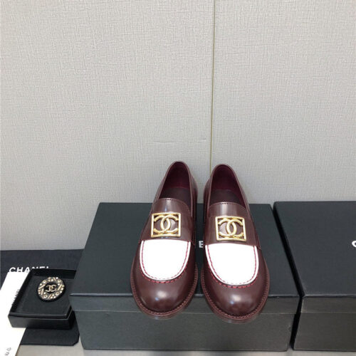 High Quality Luxury Chanel Chunky Heel Round Toe Shoes – Style 75590 product detail