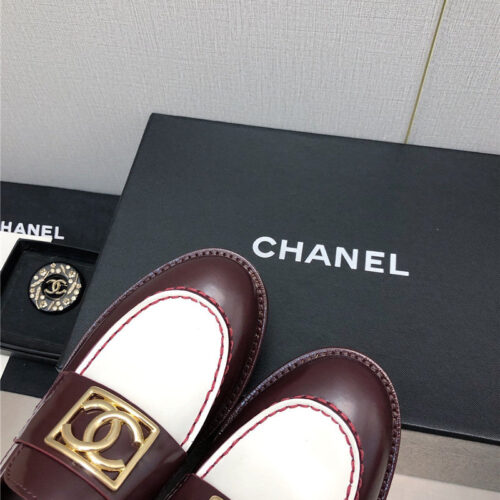 High Quality Luxury Chanel Chunky Heel Round Toe Shoes – Style 75590 product detail