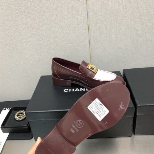 High Quality Luxury Chanel Chunky Heel Round Toe Shoes – Style 75590 product detail