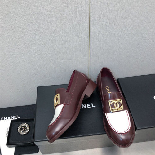 High Quality Luxury Chanel Chunky Heel Round Toe Shoes – Style 75590 product detail