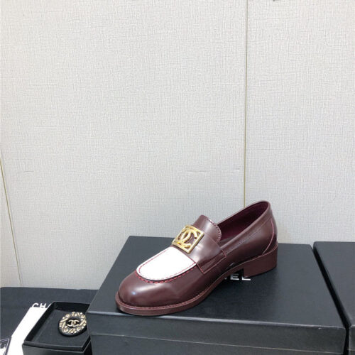 High Quality Luxury Chanel Chunky Heel Round Toe Shoes – Style 75590 product detail