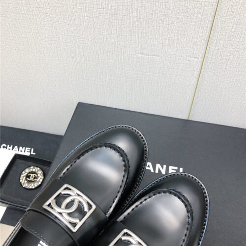 High Quality Luxury Chanel Chunky Heel Round Toe Shoes – Style 39430 product detail