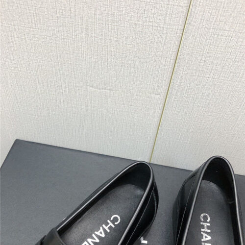 High Quality Luxury Chanel Chunky Heel Round Toe Shoes – Style 39430 product detail