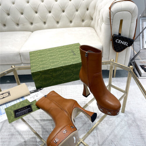 High Quality Luxury Gucci Catwalk Catwalk Water Platform Explosive Style Boots product detail