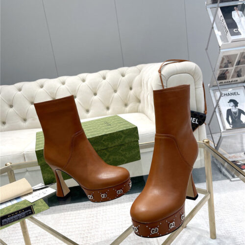 High Quality Luxury Gucci Catwalk Catwalk Water Platform Explosive Style Boots alternate view