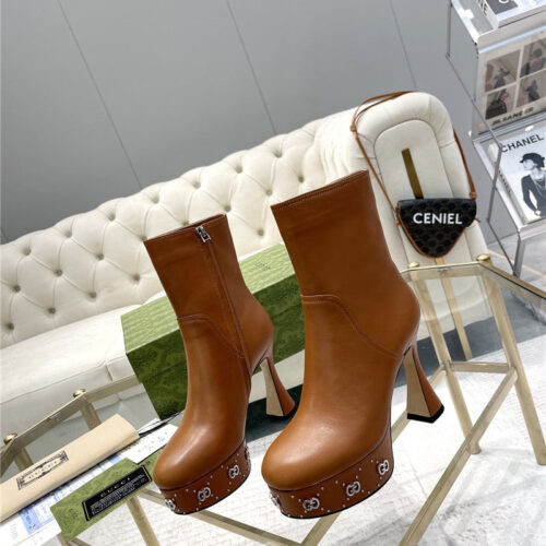 High Quality Luxury Gucci Catwalk Catwalk Water Platform Explosive Style Boots product detail