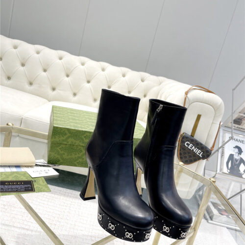 High Quality Luxury Gucci Catwalk Catwalk Water Platform Explosive Style Boots – Style 92339 alternate view