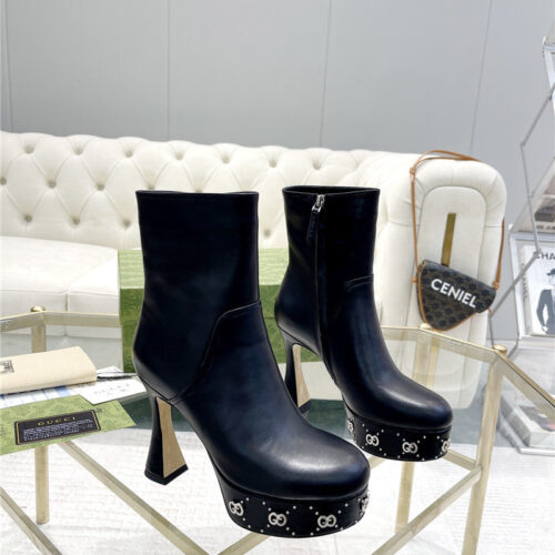High Quality Luxury Gucci Catwalk Catwalk Water Platform Explosive Style Boots – Style 92339