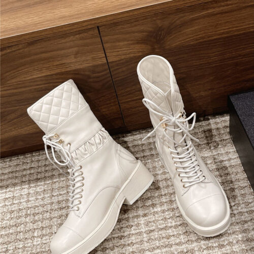 High Quality Luxury Chanel Autumn Winter New Short Boots – Style 09958 alternate view