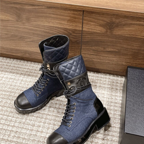 High Quality Luxury Chanel Autumn Winter New Short Boots – Style 65318 product detail