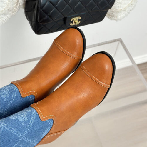 High Quality Luxury Chanel New Chunky Heel Cowboy Boots product detail