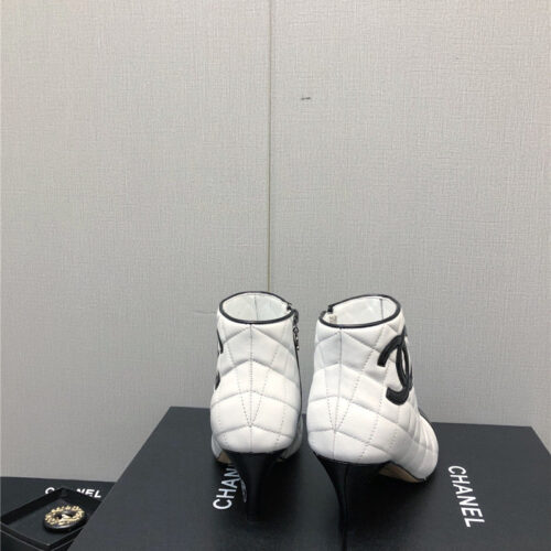 High Quality Luxury Chanel C Standard Round Toe Chunky Heel Ankle Boots product detail