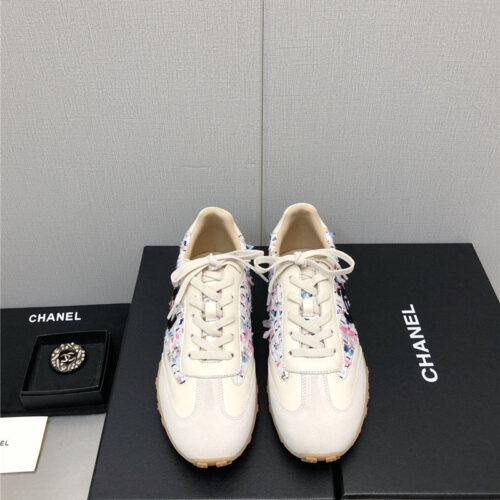 High Quality Luxury Chanel Printed White Shoes product detail