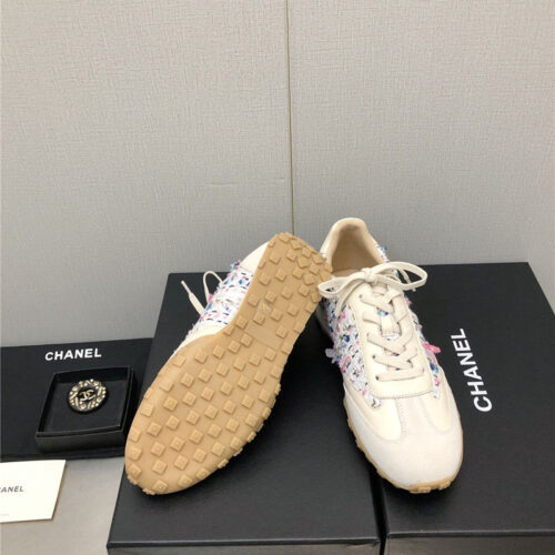High Quality Luxury Chanel Printed White Shoes product detail