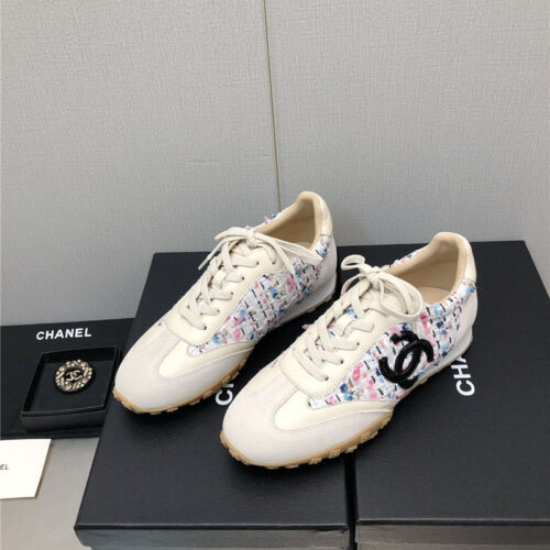 High Quality Luxury Chanel Printed White Shoes alternate view