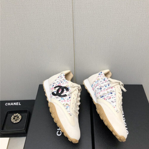 High Quality Luxury Chanel Printed White Shoes product detail