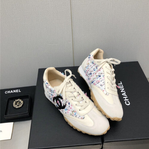 High Quality Luxury Chanel Printed White Shoes product detail