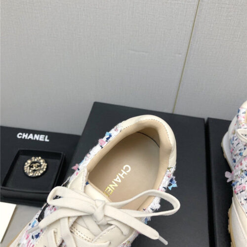 High Quality Luxury Chanel Printed White Shoes product detail