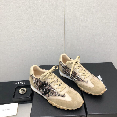 High Quality Luxury Chanel Printed White Shoes – Style 27526
