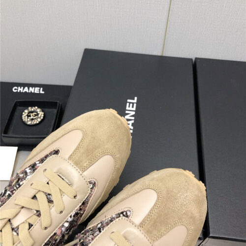 High Quality Luxury Chanel Printed White Shoes – Style 27526 product detail
