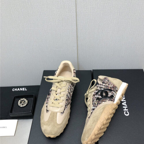 High Quality Luxury Chanel Printed White Shoes – Style 27526 product detail