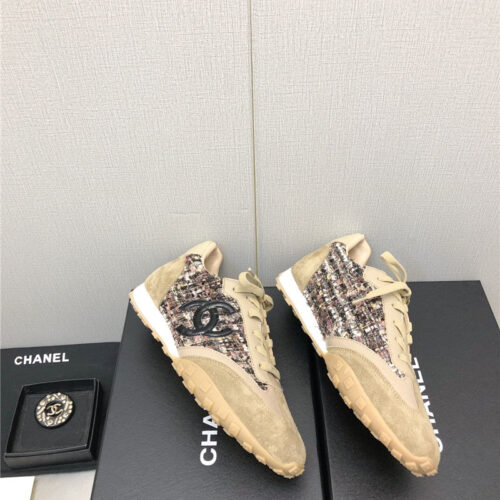 High Quality Luxury Chanel Printed White Shoes – Style 27526 product detail