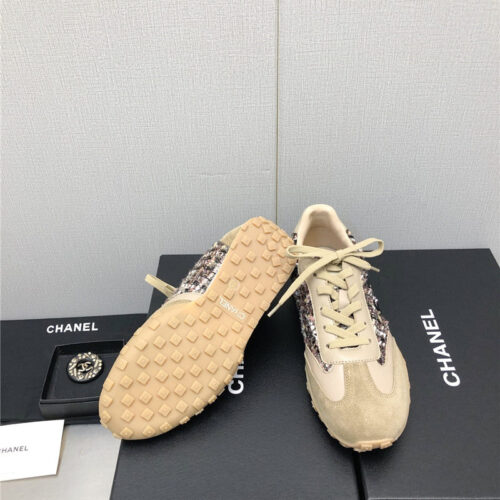 High Quality Luxury Chanel Printed White Shoes – Style 27526 product detail