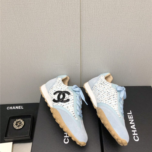 High Quality Luxury Chanel Printed White Shoes – Style 89670 product detail