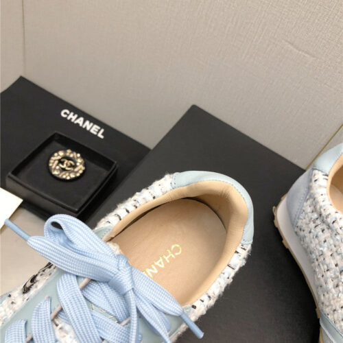 High Quality Luxury Chanel Printed White Shoes – Style 89670 product detail