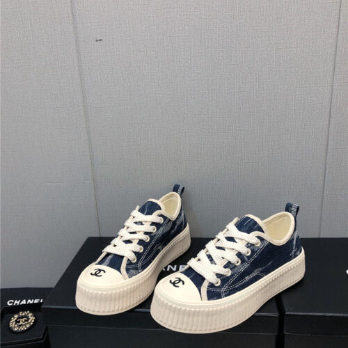 High Quality Luxury Chanel Printed White Shoes – Style 51814