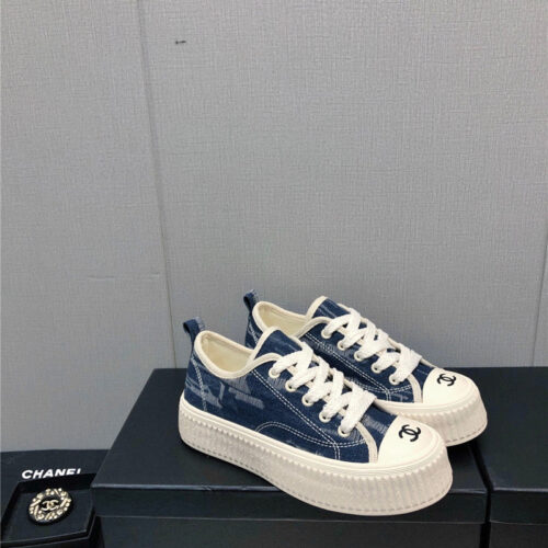 High Quality Luxury Chanel Printed White Shoes – Style 51814 product detail
